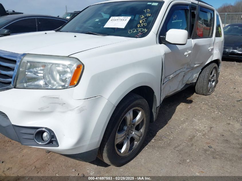 2013 Honda Pilot Ex-L VIN: 5FNYF4H58DB060270 Lot: 41697553