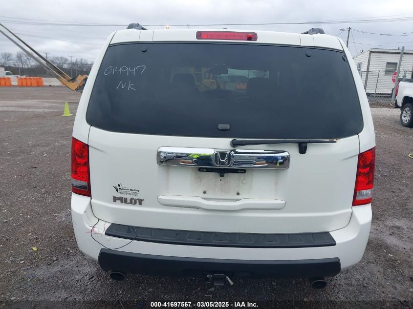 2011 Honda Pilot Ex-L VIN: 5FNYF3H5XBB014947 Lot: 41697567