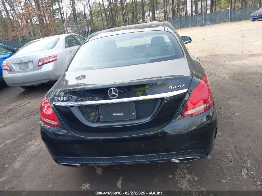 2015 Mercedes-Benz C 400 4Matic VIN: 55SWF6GB6FU010138 Lot: 41698016