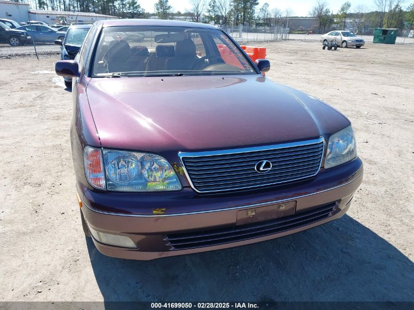 1998 Lexus Ls 400 VIN: JT8BH28F9W0103561 Lot: 41699050