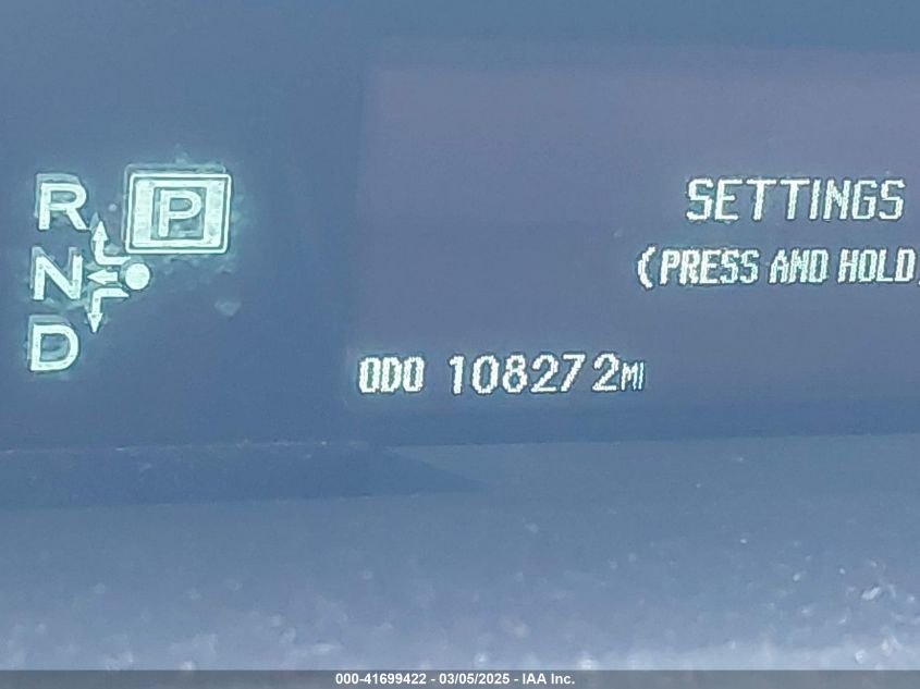 2011 Toyota Prius Two VIN: JTDKN3DU1B1378205 Lot: 41699422