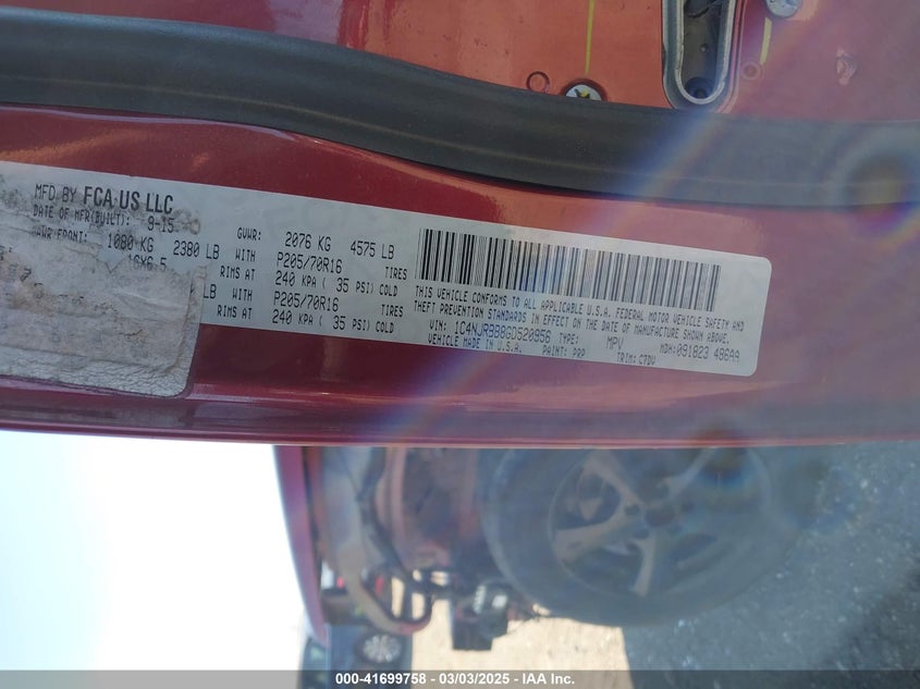 2016 JEEP PATRIOT SPORT - 1C4NJRBB8GD520956