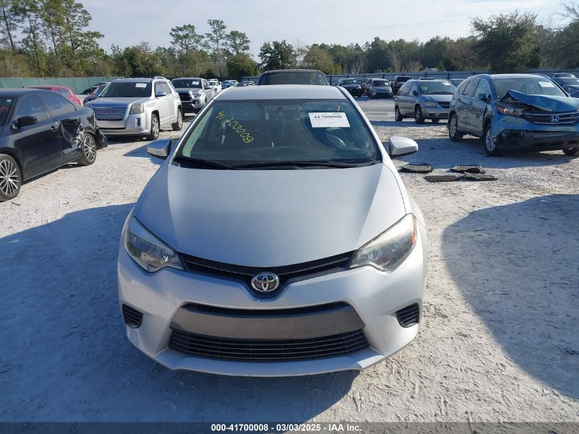 2015 Toyota Corolla Le VIN: 2T1BURHE7FC450082 Lot: 41700008