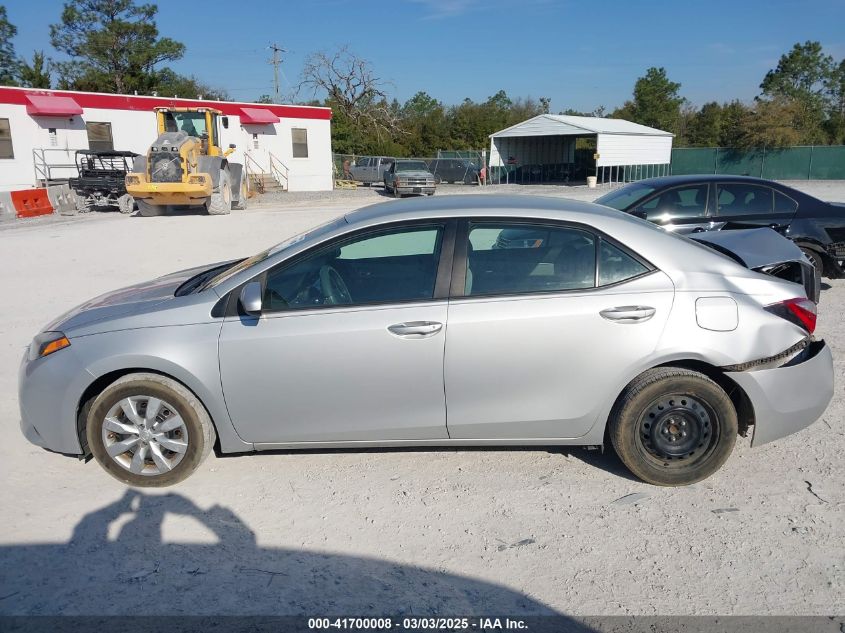 2015 Toyota Corolla Le VIN: 2T1BURHE7FC450082 Lot: 41700008