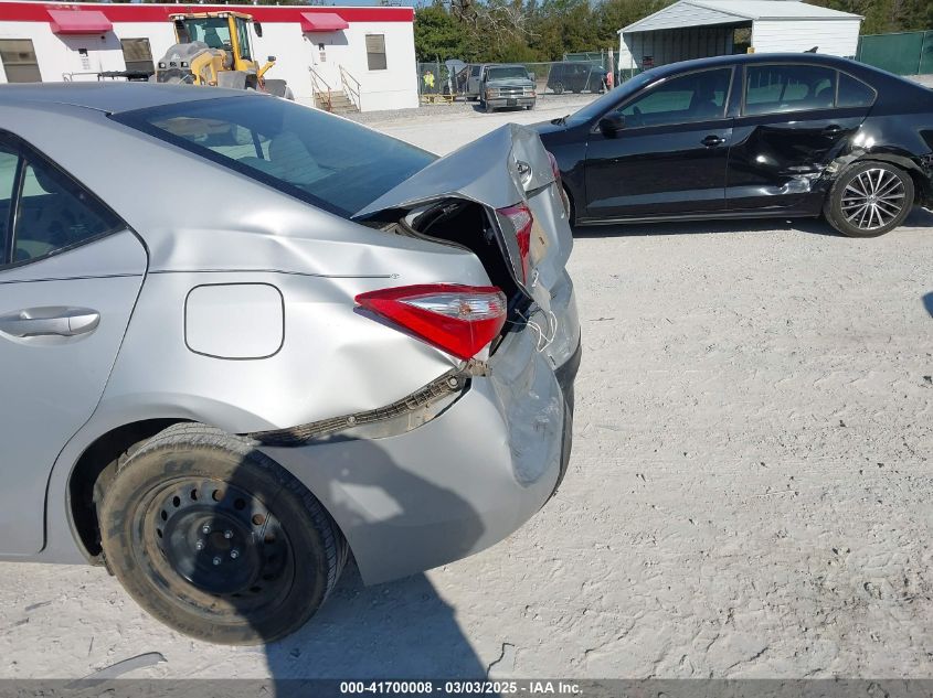 2015 Toyota Corolla Le VIN: 2T1BURHE7FC450082 Lot: 41700008