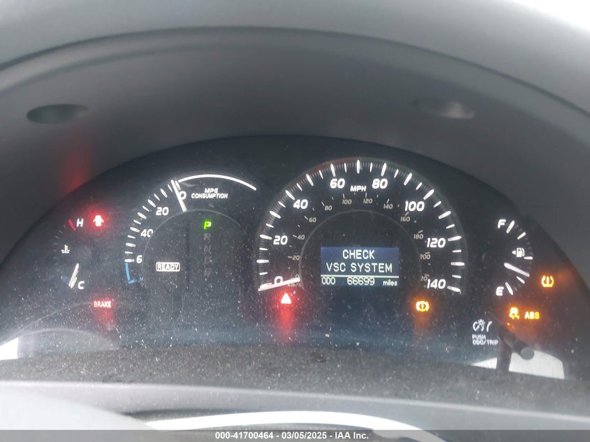 2009 TOYOTA CAMRY HYBRID VIN: 4T1BB46K49U089544