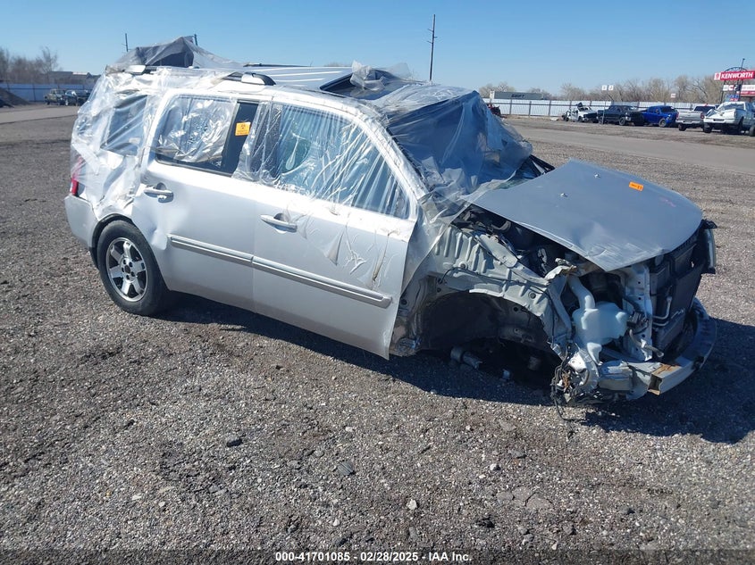 2009 Honda Pilot Touring silver suv gasoline 5FNYF48909B019027 photo #1