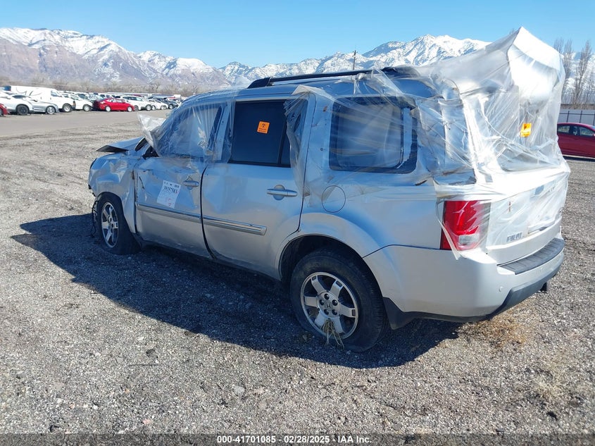 2009 Honda Pilot Touring silver suv gasoline 5FNYF48909B019027 photo #4