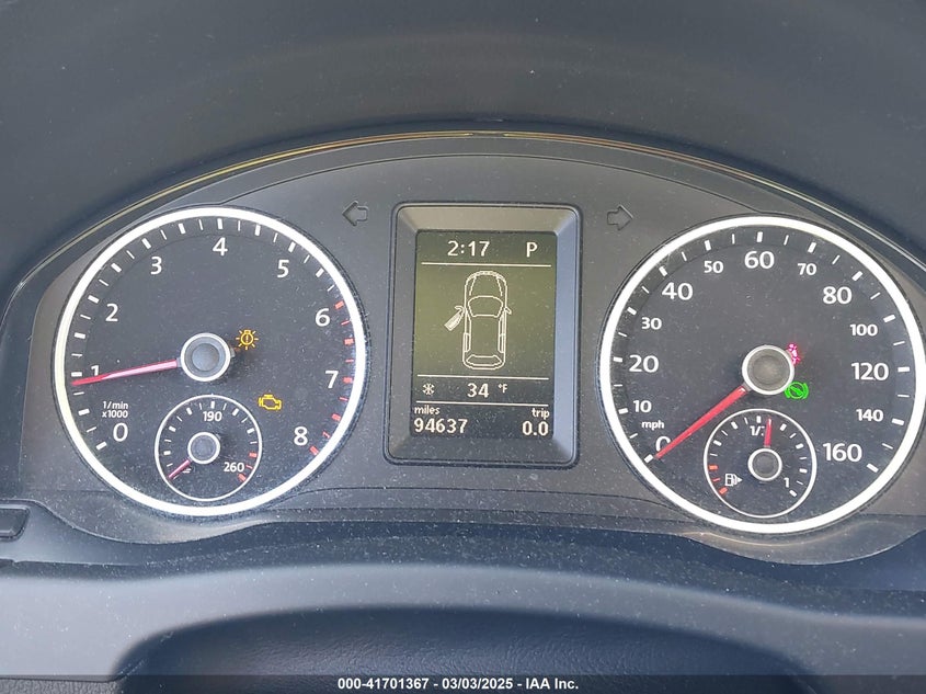 2012 VOLKSWAGEN TIGUAN VIN: WVGBV7AX8CW598785
