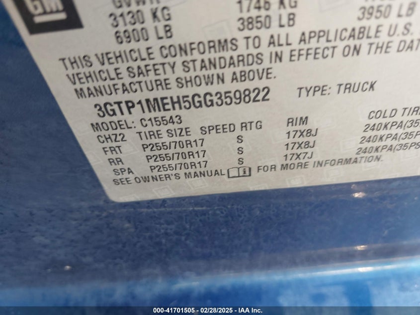 2016 GMC SIERRA 1500 SLE - 3GTP1MEH5GG359822