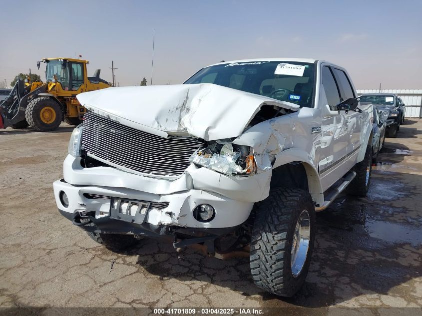 2008 Ford F-150 60Th Anniversary/Fx4/King Ranch/Lariat/Limited/Xlt VIN: 1FTPW145X8FB64762 Lot: 41701809