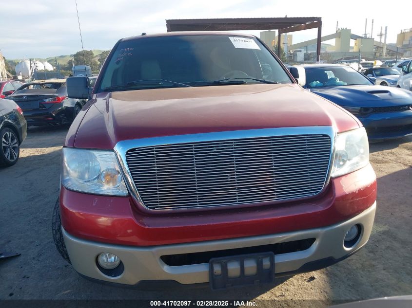 2007 Ford F-150 Lariat/Xlt VIN: 1FTPW12507KC44368 Lot: 41702097