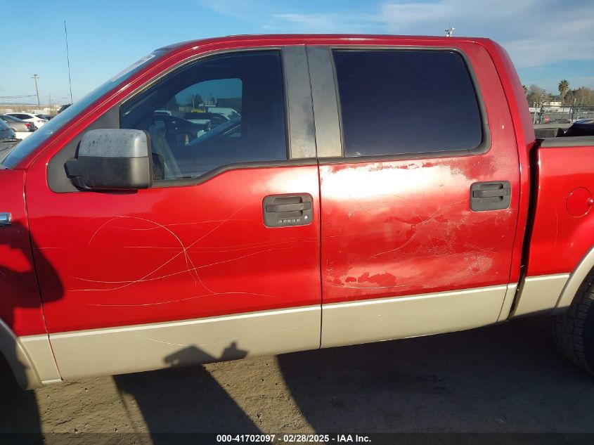 2007 Ford F-150 Lariat/Xlt VIN: 1FTPW12507KC44368 Lot: 41702097