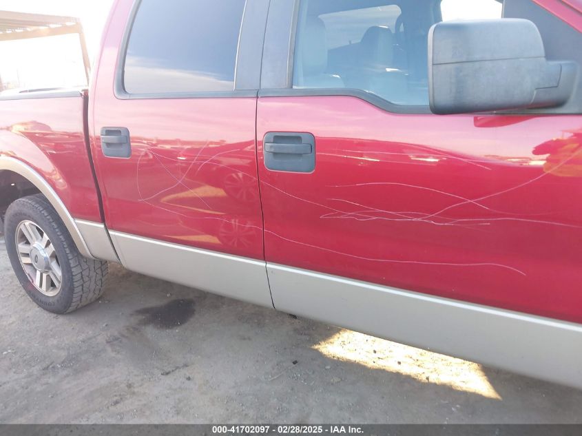 2007 Ford F-150 Lariat/Xlt VIN: 1FTPW12507KC44368 Lot: 41702097