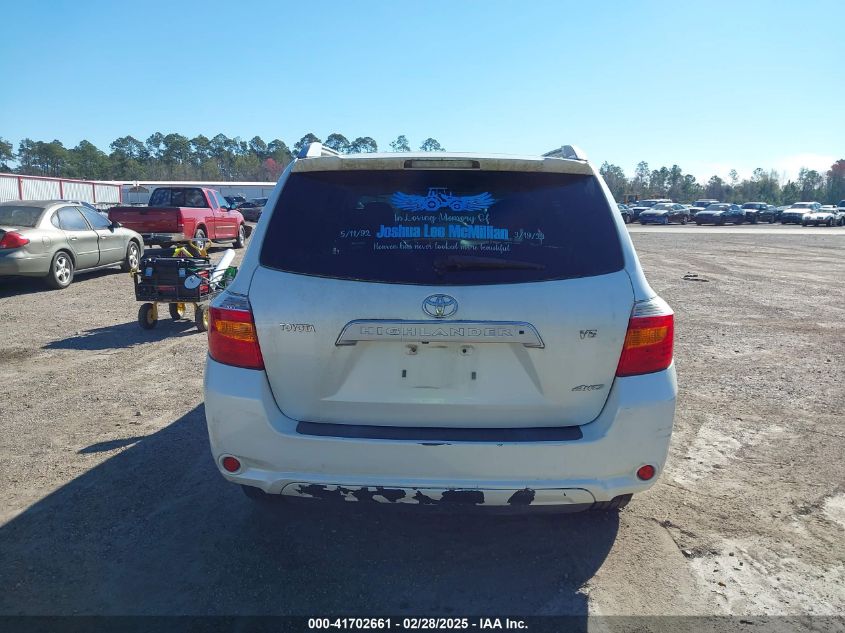 2008 Toyota Highlander Limited VIN: JTEES42A382002723 Lot: 41702661