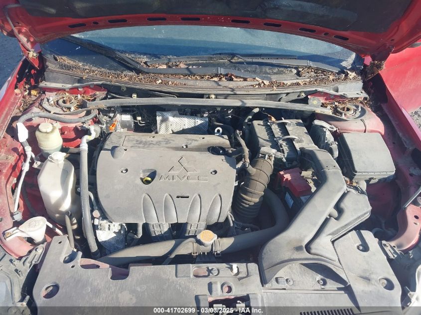 2010 Mitsubishi Lancer Sportback Gts VIN: JA32X8HW7AU019939 Lot: 41702699