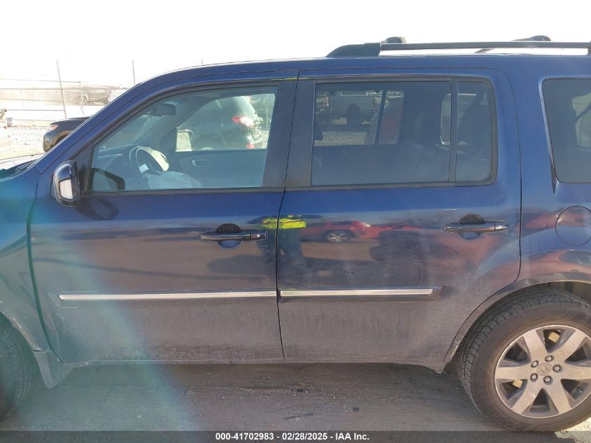 2013 Honda Pilot Touring VIN: 5FNYF4H92DB040325 Lot: 41702983