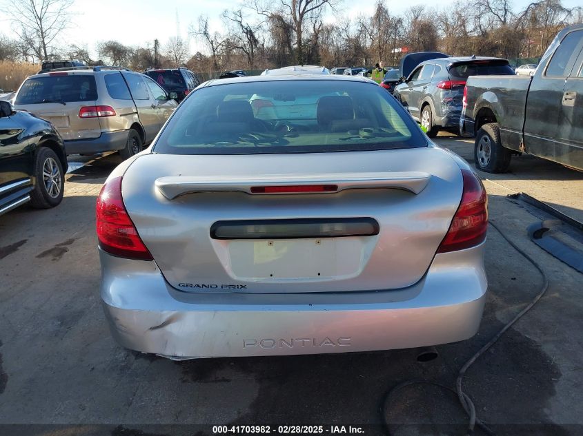 2006 Pontiac Grand Prix VIN: 2G2WP552161243203 Lot: 41703982