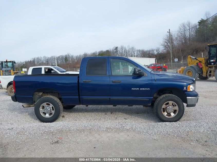 2005 Dodge Ram 2500 Slt/Laramie VIN: 3D7KS28C15G793024 Lot: 41703984