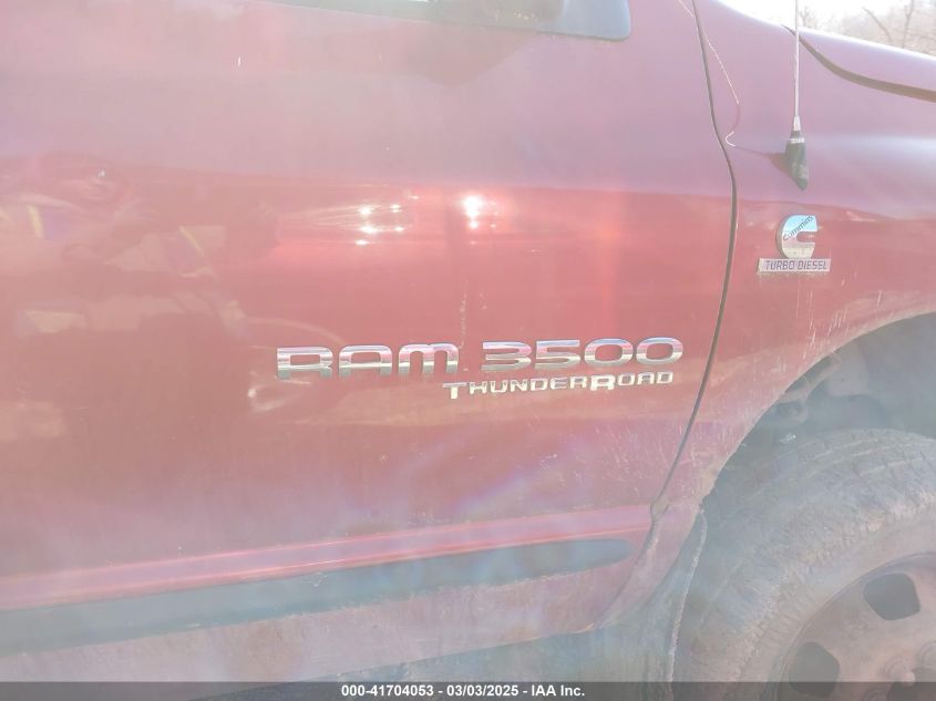 2006 Dodge Ram 3500 Slt/Sport VIN: 3D3MX48C46G244801 Lot: 41704053