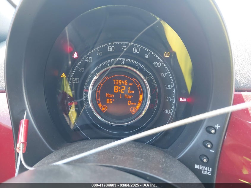 2012 FIAT 500 VIN: 3C3CFFBR3CT119960
