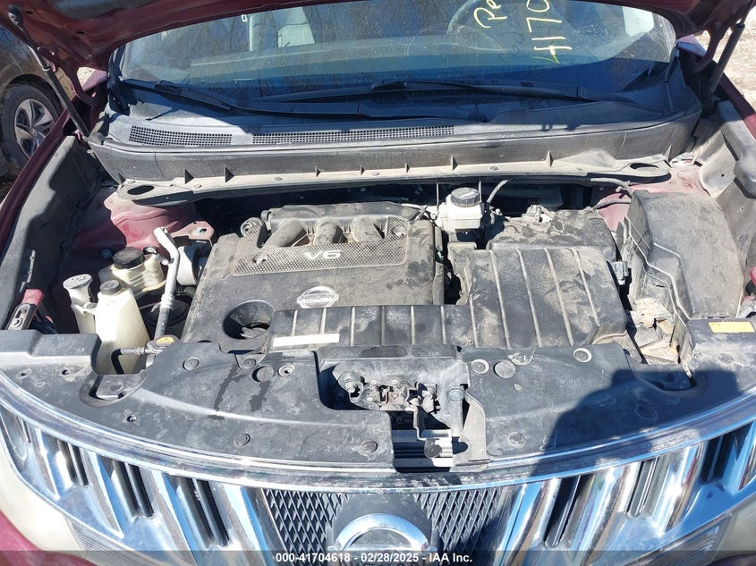 2010 Nissan Murano Sl VIN: JN8AZ1MW7AW103787 Lot: 41704618
