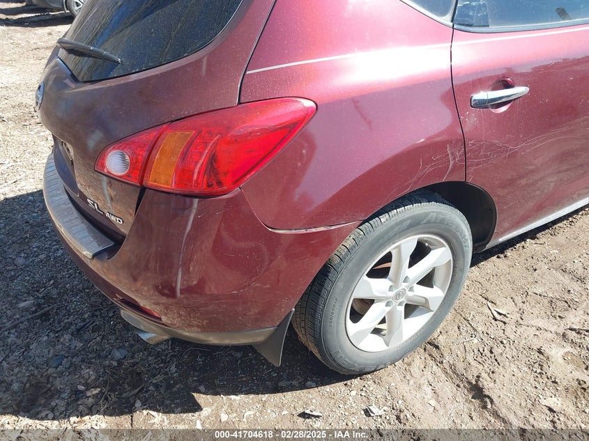 2010 Nissan Murano Sl VIN: JN8AZ1MW7AW103787 Lot: 41704618