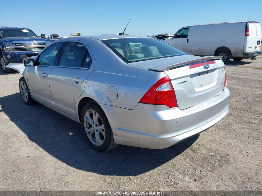 2012 FORD FUSION VIN: 3FAHP0HA3CR258065