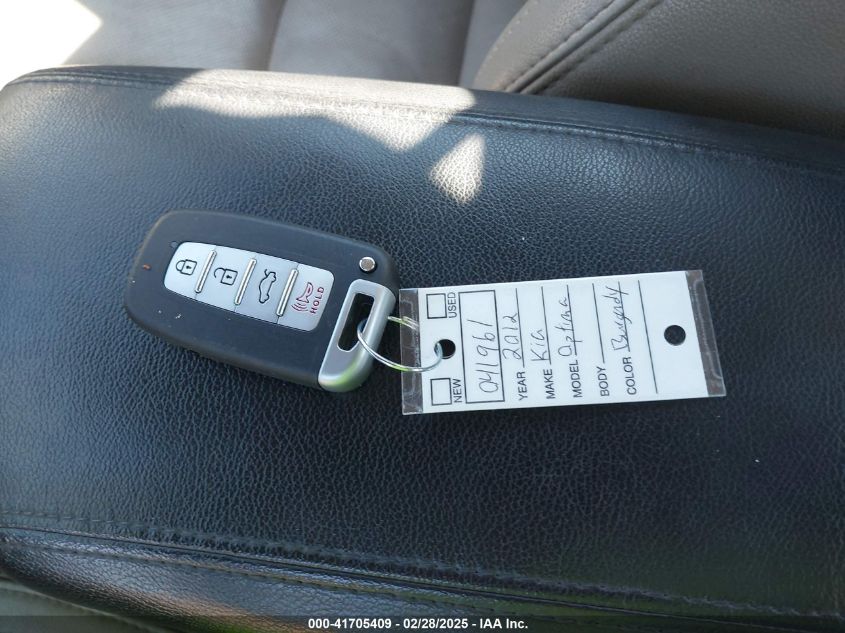 2012 Kia Optima Ex Turbo VIN: 5XXGN4A6XCG041961 Lot: 41705409