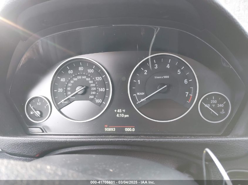 2014 BMW 328I xDrive VIN: WBA3B5G59ENS11520 Lot: 41705601