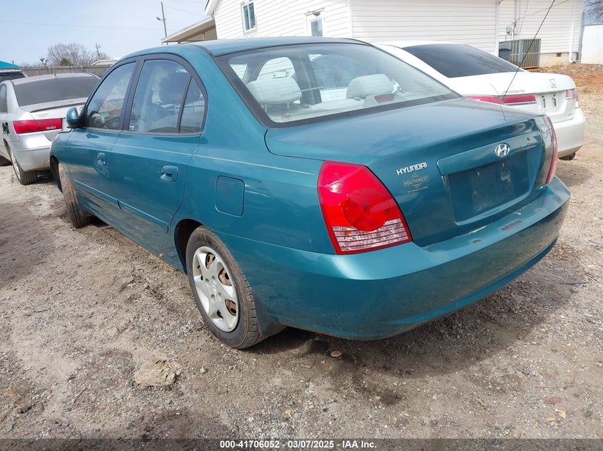 2006 HYUNDAI ELANTRA VIN: KMHDN46D16U237680