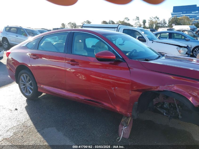 2022 Honda Accord Lx VIN: 1HGCV1F18NA024506 Lot: 41706162