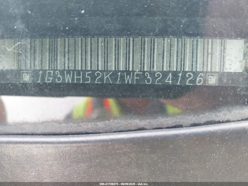 1998 Oldsmobile Intrigue VIN: 1G3WH52K2WF388174 Lot: 41706270