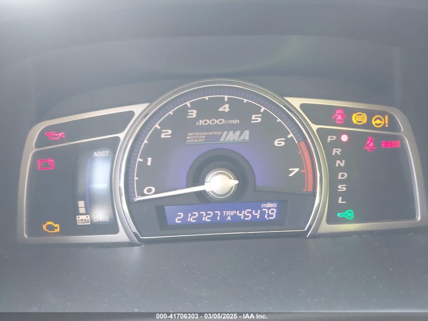 2007 HONDA CIVIC HYBRID VIN: JHMFA36297S023212