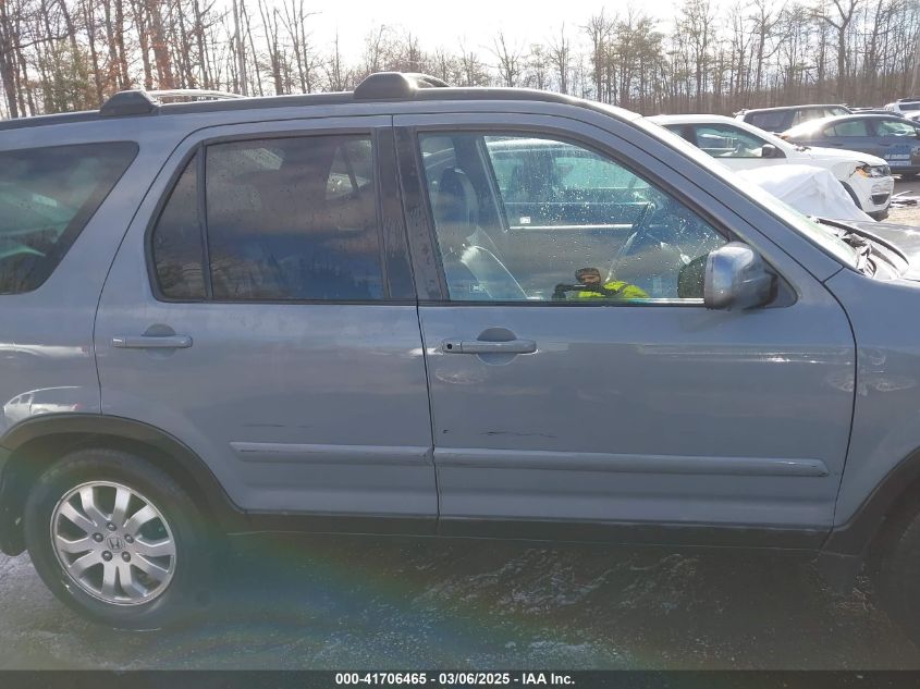 2005 Honda Cr-V Se VIN: SHSRD78905U342153 Lot: 41706465