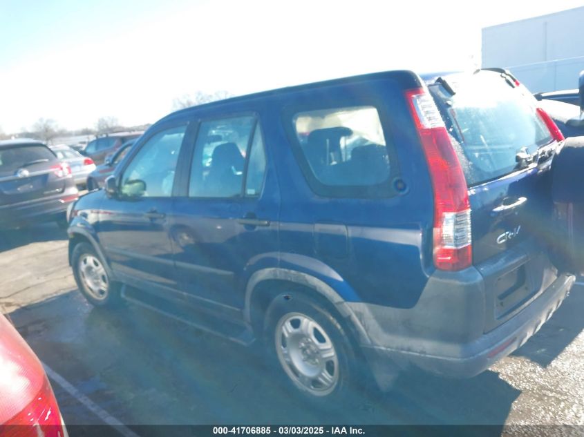 2005 Honda Cr-V Lx VIN: JHLRD68575C014310 Lot: 41706885
