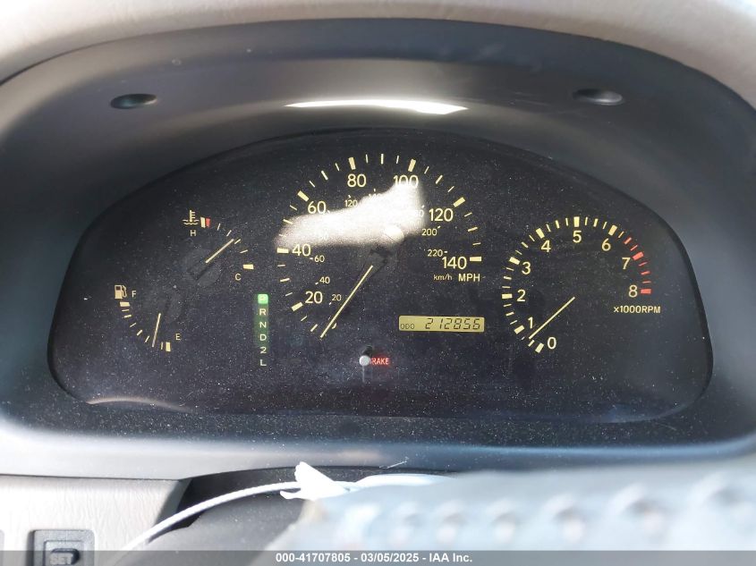 2000 Lexus Rx 300 VIN: JT6HF10U5Y0137576 Lot: 41707805