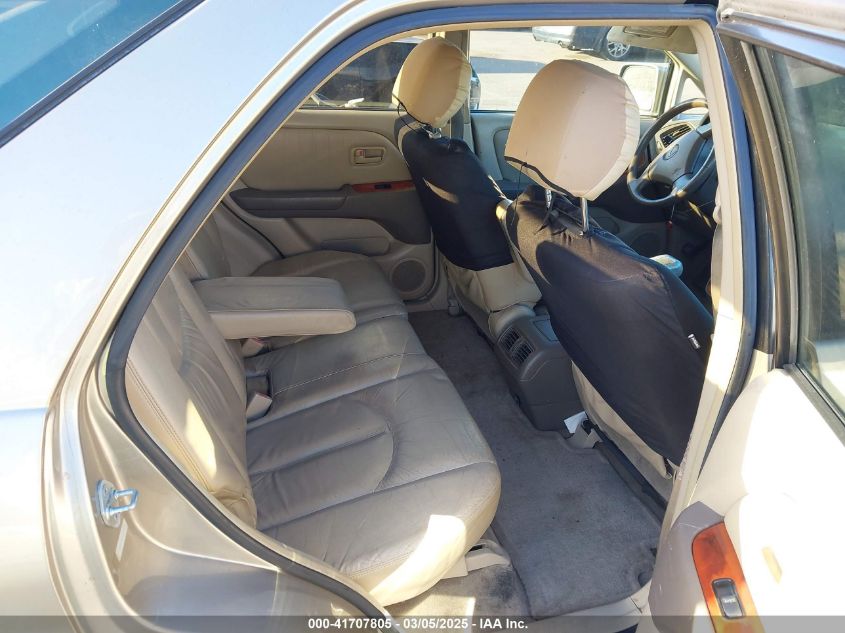 2000 Lexus Rx 300 VIN: JT6HF10U5Y0137576 Lot: 41707805