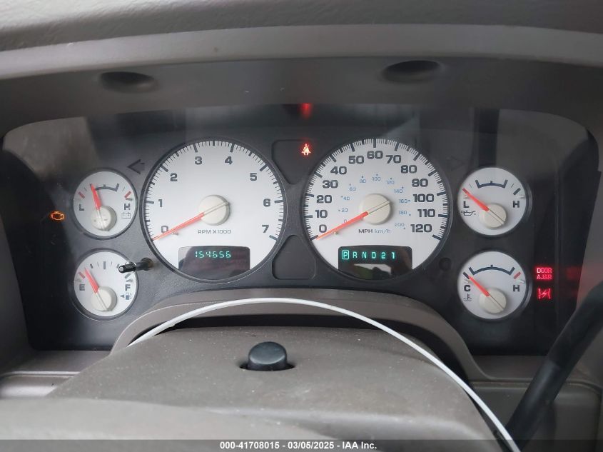 2005 Dodge Ram 1500 Slt/Laramie VIN: 1D7HA18D05S129354 Lot: 41708015