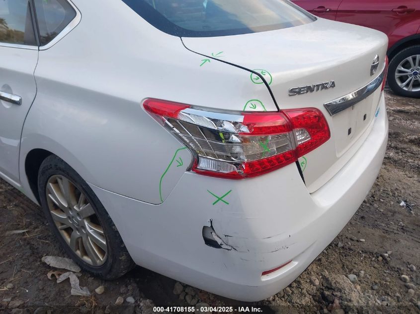 2013 Nissan Sentra Sl VIN: 3N1AB7AP7DL744130 Lot: 41708155