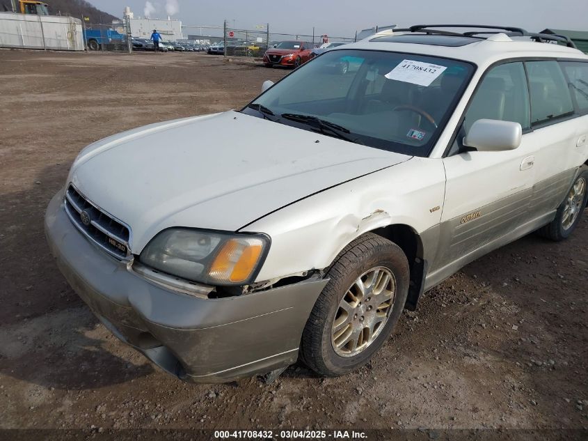 2001 Subaru Outback H6-3.0 VIN: 4S3BH896617646854 Lot: 41708432