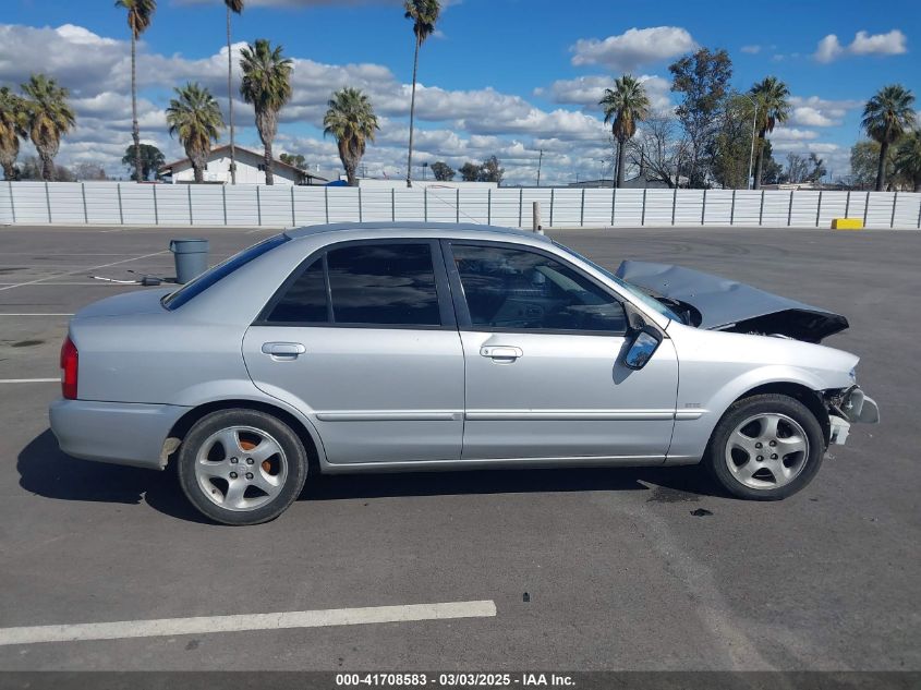 2000 Mazda Protege Es VIN: JM1BJ2215Y0283790 Lot: 41708583