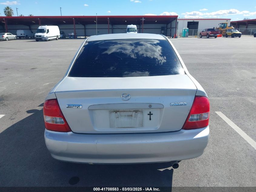 2000 Mazda Protege Es VIN: JM1BJ2215Y0283790 Lot: 41708583