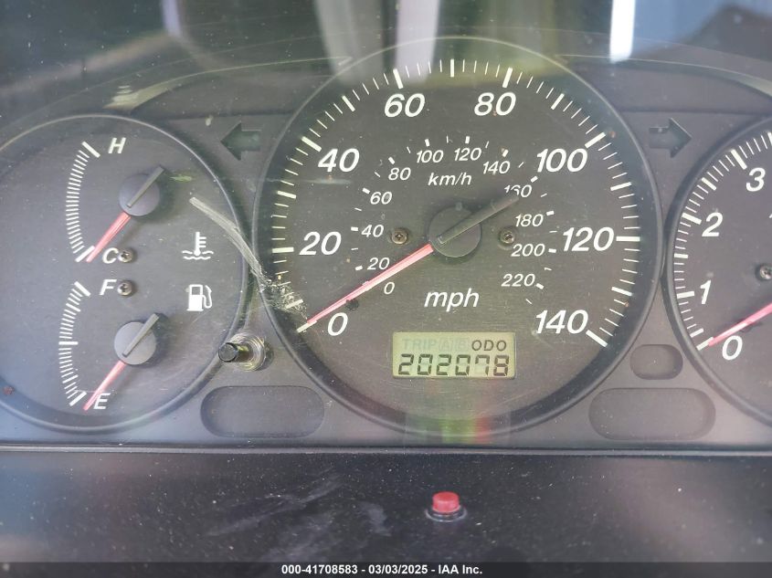 2000 Mazda Protege Es VIN: JM1BJ2215Y0283790 Lot: 41708583