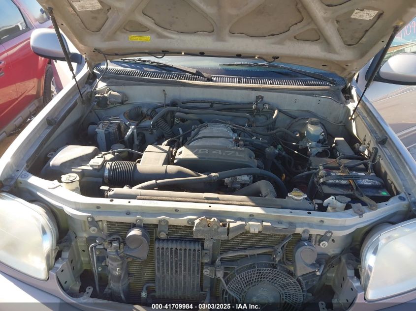 2002 Toyota Sequoia Limited V8 VIN: 5TDBT48A72S081079 Lot: 41709984