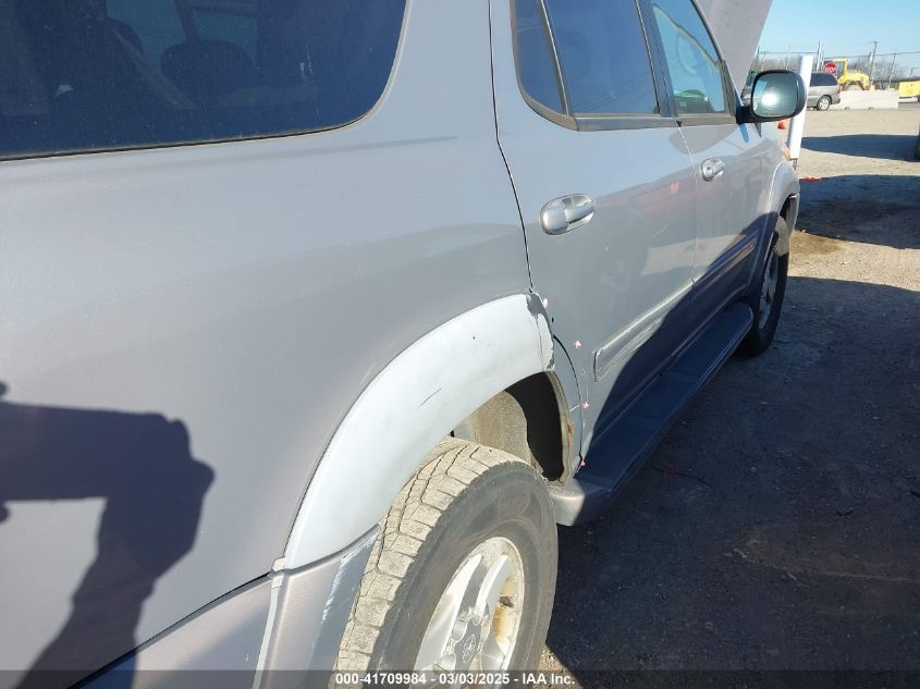 2002 Toyota Sequoia Limited V8 VIN: 5TDBT48A72S081079 Lot: 41709984