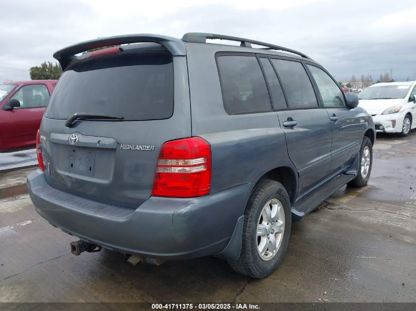 2002 Toyota Highlander Limited V6 VIN: JTEHF21A520069939 Lot: 41711375