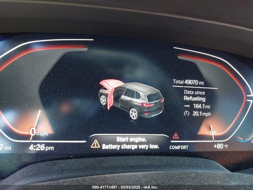 2023 BMW X5 Sdrive40I VIN: 5UXCR4C04P9P49975 Lot: 41711497