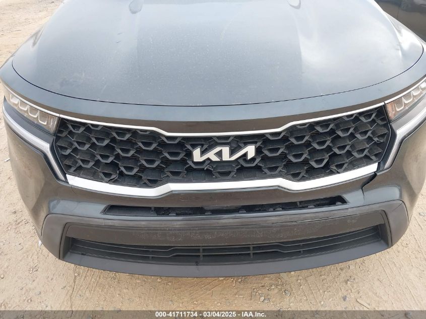 2022 Kia Sorento Lx VIN: 5XYRG4LC3NG100935 Lot: 41711734