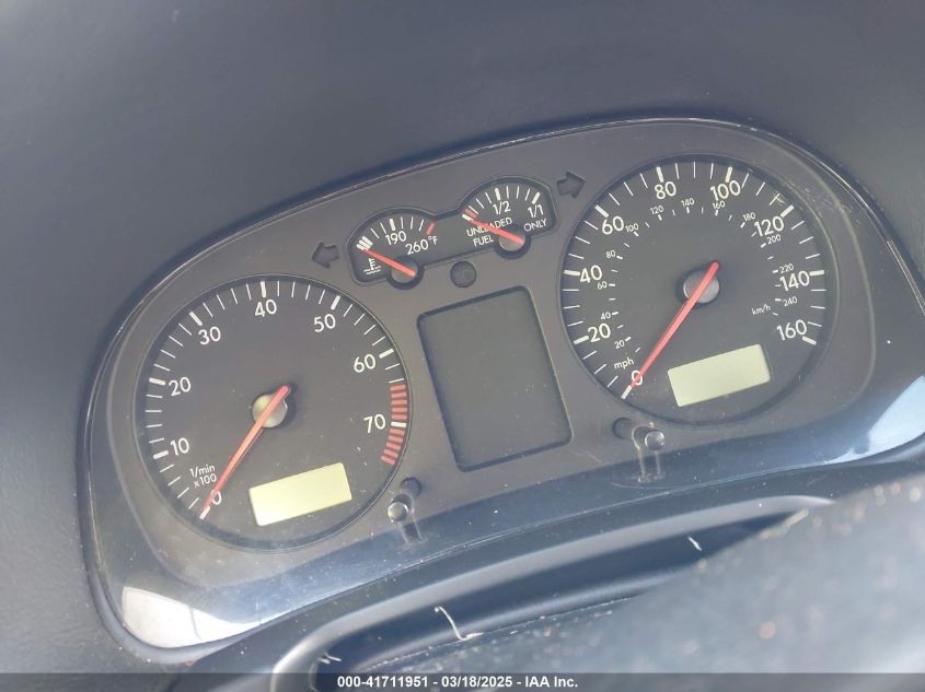 1999 Volkswagen Jetta Gls VIN: 3VWSC29M6XM060760 Lot: 41711951